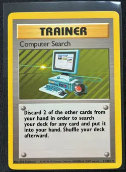 Pokemon 1999 Base Set Computer Search 71/102 Unlimited English NM - Image 1