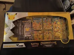 Pokemon Celebrations 25th Anniversary Pikachu V-union Premium Playmat Collection 820650809897 - Image 1