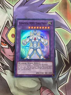 LCGX-EN075 Elemental Hero Terra Firma Super Rare 1st Edition NM Yugioh Card - Image 1