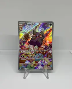 Pokemon TCG Morpeko Paradox Rift 206/182 Holo Illustration Rare Card NM - Image 1