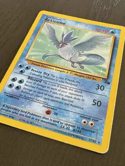 Articuno 17/62 (HP) Non Holo Fossil Unlimited 1999 WOTC Pokemon Card - Image 2