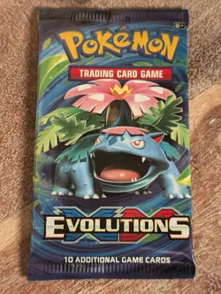 POKEMON XY EVOLUTIONS Sealed 10-Card BOOSTER PACK (Venusaur Art) - Image 1