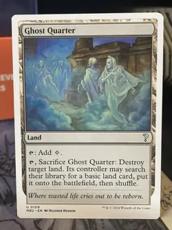 Ghost Quarter White Border Mystery Booster 2 MTG Magic Card - Image 1