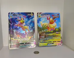 Pokemon Jumbo Flareon Black Star Jolteon Black Star Promo Cards - Image 1
