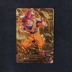 S0596 Son Goku Gold HOLO UM11-CP1 Japanese Dragon Ball Heroese Card - Image 1