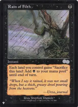 Rain of Filth The List Regular Uncommon #151 NM MTG - Image 1