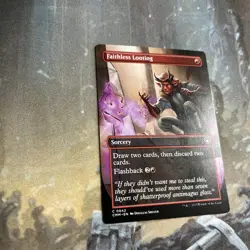 Faithless Looting - Borderless - Commander Masters - MTG - Image 2