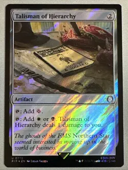 MTG / Talisman of Hierarchy / PIP / #0775 / SURGE FOIL / Uncommon / NM - Image 1