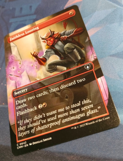 Faithless Looting (Borderless) - Commander Masters - Common - NM (see pics) MTG - Image 3