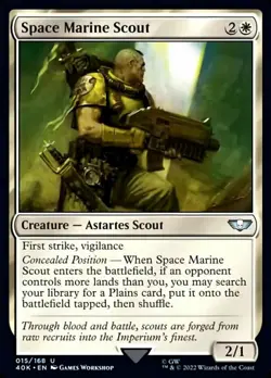 4x Space Marine Scout NM-Mint, English Universes Beyond: Warhammer 40,000 MTG Ma - Image 1