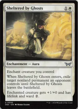 Sheltered by Ghosts U Duskmourn: House of Horror 30 NM MTG - Image 1