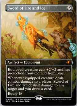 Sword of Fire and Ice (Borderless) 62 Special Guests NM MTG - Image 1