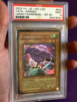 Yu-Gi-Oh! PSA 9 Yata-Garasu 1st Edition (LOD-000) - SECRET RARE - Image 3