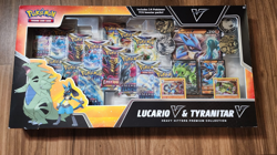 Pokemon Lucario V & Tyranitar V Premium Collection Prismatic Evolutions TM0059 - Image 1
