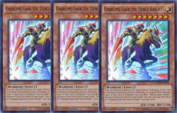 Yu-Gi-Oh! 3x Charging Gaia the Fierce Knight DOCS-EN019 Ultra Rare Playset - Image 1