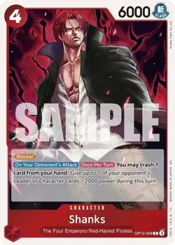 Shanks (008) - OP12-008 - R - Foil - Boost OP-12: Legacy of the Master #OP12-008 - Image 1