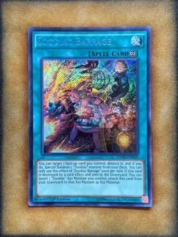 Yugioh Zoodiac Barrage RATE-EN059 Secret Rare 1st Ed NM - Image 1