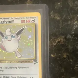 Pokemon TCG Wigglytuff Base Set 2 Holo Rare Card 19/130 Swirls LP+ - Image 4