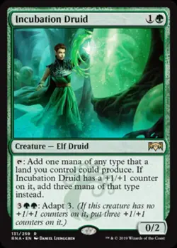 Incubation Druid -Foil Light Play MTG Ravnica Allegiance - Image 1