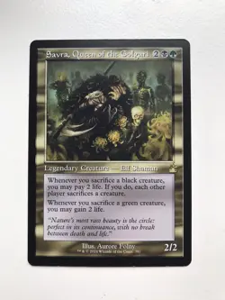 Savra Queen of the Golgari Retro Frame MTG Magic Gathering Card LP Lightly RVR - Image 1