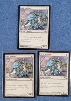 MTG Grid Monitor LP 183 Regular Rare Mirrodin 2003 - Magic The Gathering - Image 1