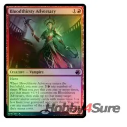 Foil Bloodthirsty Adversary M/NM Magic MTG Innistrad: Midnight Hunt - Image 1