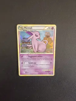 Carte Pokemon Mentali 2/90 Holo Prism HGSS Indomptable FR Exc - Image 1