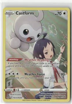 Pokemon Castform Ultra Rare SWSH11: Lost Origin Trainer Gallery TG11/TG30 NM Not - Image 1