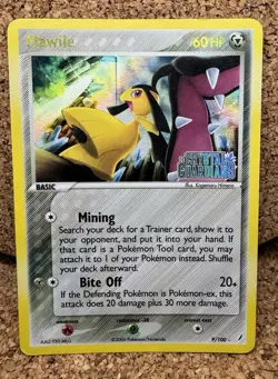 2006 POKEMON EX CRYSTAL GUARDIANS MAWILE-REVERSE FOIL - Image 1