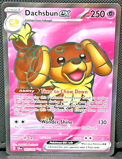 Dachsbun EX 160/142 Full Art Rare Holo - Stellar Crown - SV07 - NM - Pokemon TCG - Image 1