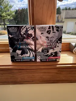 Pokemon Black Bolt and White Flare Booster Bundle Set of 2 Sealed - Image 1