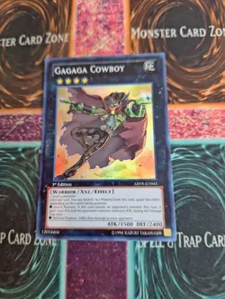 Yu-Gi-Oh! Gagaga Cowboy ABYR-EN041 Super Rare 1st Edition Near Mint - Image 1