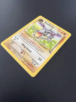 Aerodactyl 1/62 Fossil Unlimited 1999 Pokemon Card Holo Rare NM - Image 3