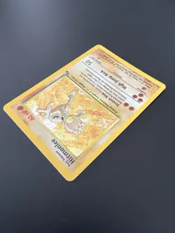 Hitmonlee 7/62 Fossil Unlimited 1999 Pokemon Card Holo Rare NM - Image 5