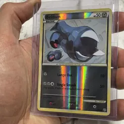 Pokemon Card Beldum Undaunted 43/90 Reverse Holo Common TCG LP/NM Nintendo 2010 - Image 2