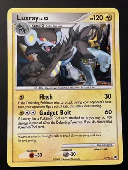 Luxray 5/99 Platinum Arceus Holo Rare 2009 Gen 4 NM Mint Pokemon Card - Image 1