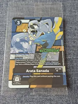 Arata Sanada BT5-090 Alt Art Evo Cup STAMPED winners card Digimon TCG Sealed - Image 1