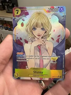 Stussy Alt Art OP13-110 SR Carrying on His Will ONE PIECE Card Game NM - Image 1