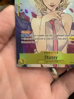 Stussy Alt Art OP13-110 SR Carrying on His Will ONE PIECE Card Game NM - Image 4