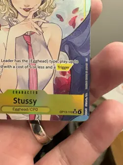 Stussy Alt Art OP13-110 SR Carrying on His Will ONE PIECE Card Game NM - Image 5