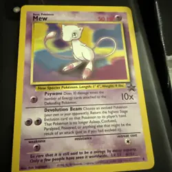 POKEMON Promo Card MEW #8 1st Movie Black Star Rare Mint PROMOTIONAL LP - Image 1