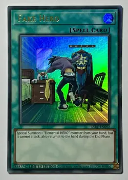Fake Hero LART-EN052 (NM) Limited Edition Ultra Rare PROMO CARD YuGiOh! - Image 1