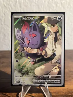 N's Zorua 189 Sv: Pokemon Scarlet & Violet Promo Cards Holo Promo Near Mint - Image 1
