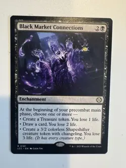 1x Black Market Connections, Lost Caverns of Ixalan Commander, Magic MTG NM - Image 1