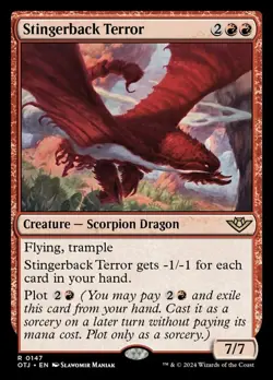 MTG Stingerback Terror - Foil, NM-Mint, English Outlaws of Thunder Junction - Image 1