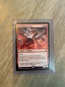🔮 MTG: Twinflame Tyrant Foundations Regular - Image 1