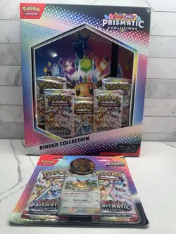 Prismatic Evolutions Binder Collection 2 Pack Blister Bundle Sealed Pokemon 💎 - Image 1