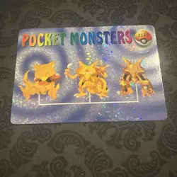 Pokemon Pocket Monsters Vending Prism #1198 Abra Kadabra Alakazam Evolutions - Image 1