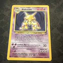 Pokemon Alakazam Rare Holo 1/130 - Base Set 2 - Image 1