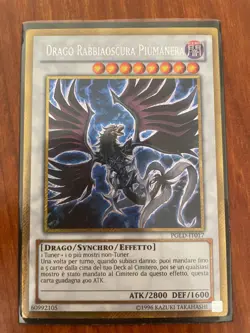 Yu Gi Oh! DRAGO RABBIAOSCURA PIUMANERA RARA GOLD PGLD-IT017 ITA - Image 1